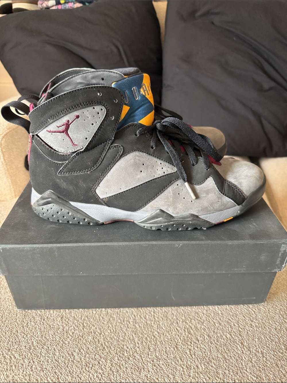 (2011) Jordan 7 Bordeaux Size 11 Shoes Sneakers